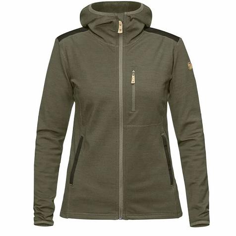 Fjallraven Women Keb Fleece Green PH104456 Philippines